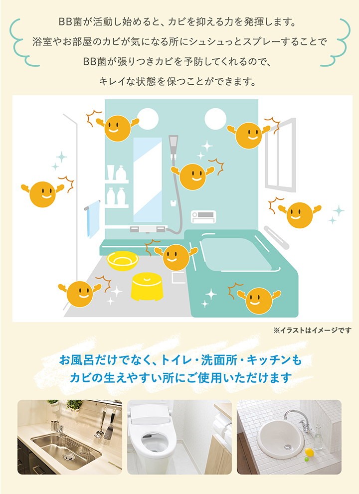 カビのち晴れ 菌スプレータイプ 浴室用 ビッグバイオ通販
